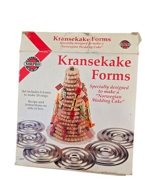 Norpro Kransekake Nonstick Forms Norwegian Wedding Cake Unused 3273